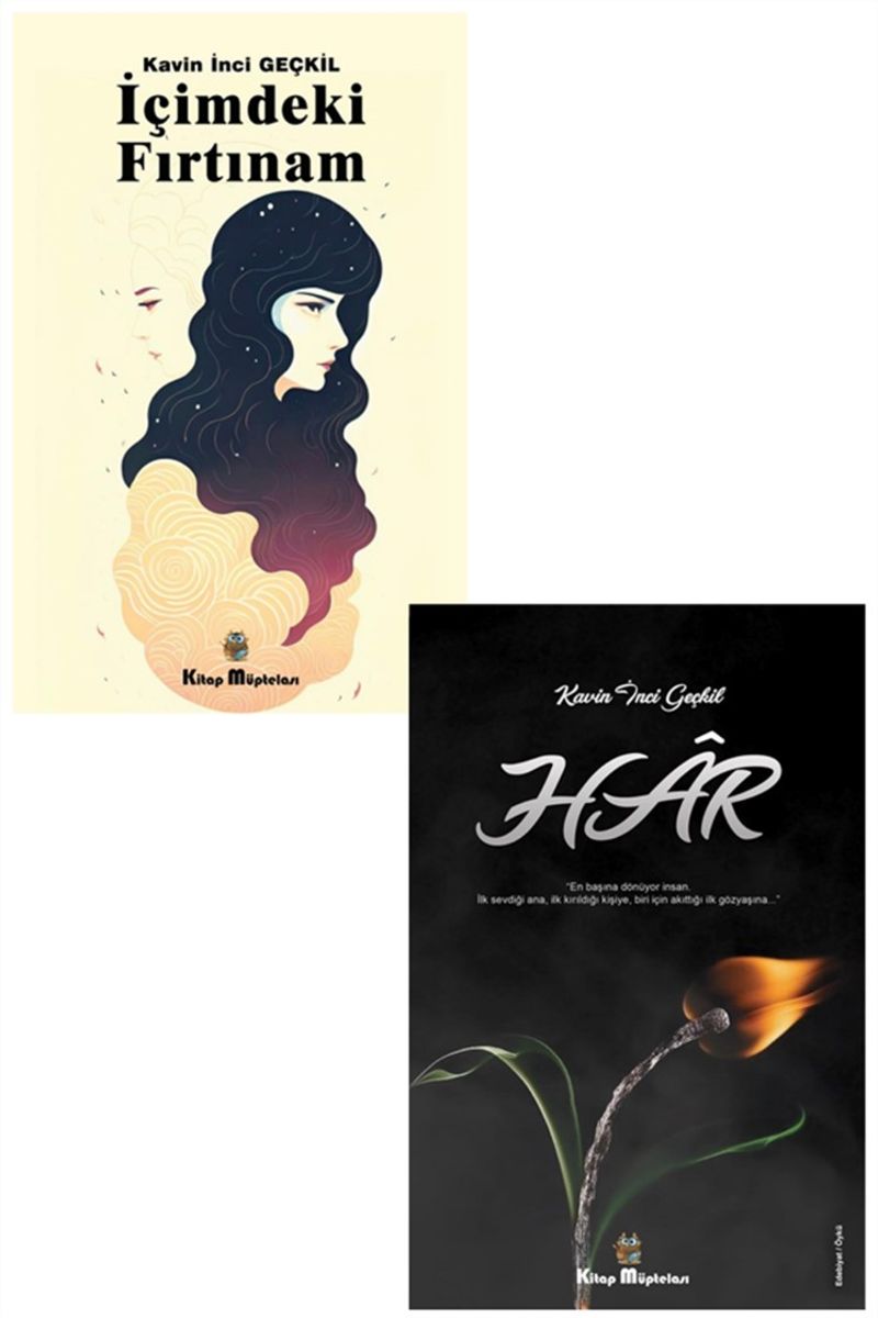 Kavin İnci Geçkil Roman Seti (2 Kitap) kitap kapağı