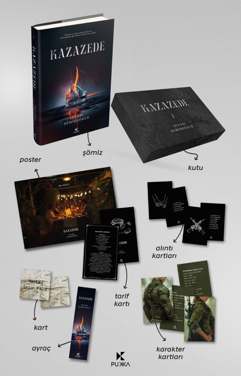 Kazazede 1 (Ciltli) (Kutulu Set) kitap kapağı