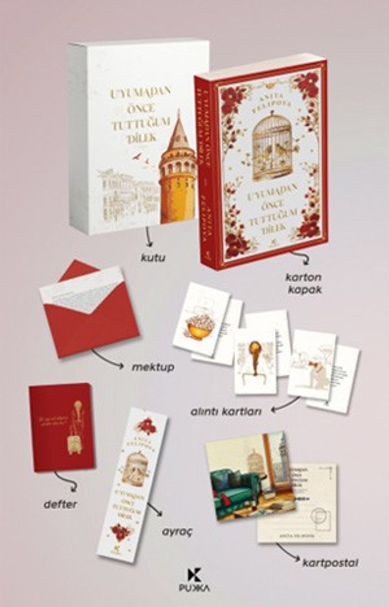 Uyumadan Önce Tuttuğum Dilek 1 (Karton Kutu Set) kitap kapağı