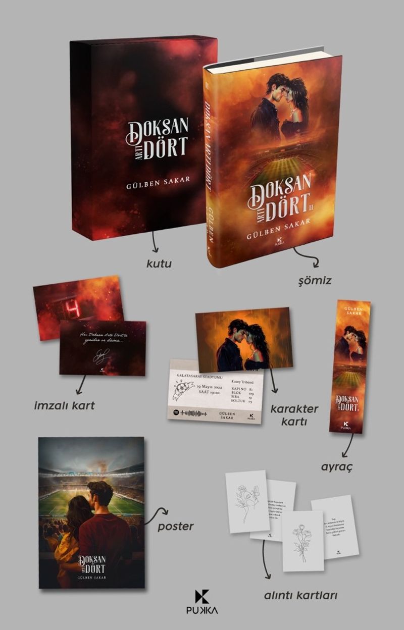 Doksan Artı Dört (Kutulu Ciltli Set) kitap kapağı