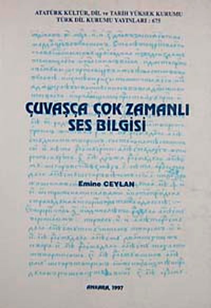 Çuvaşça Çok Zamanlı Ses Bilgisi kitap kapağı
