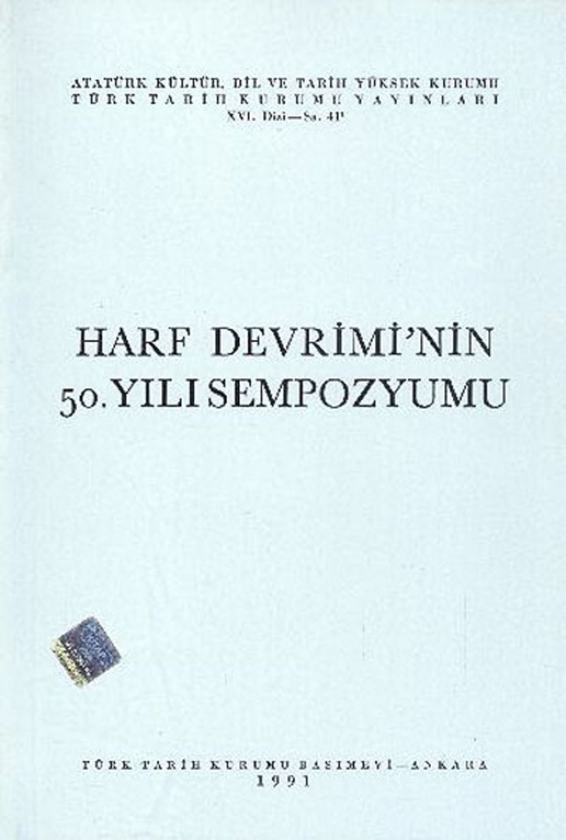 Harf Devrimi’nin 50.Yılı Sempozyumu kitap kapağı