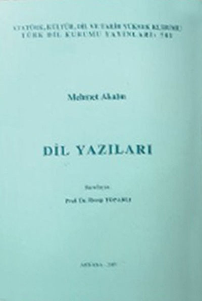 Dil Yazıları kitap kapağı