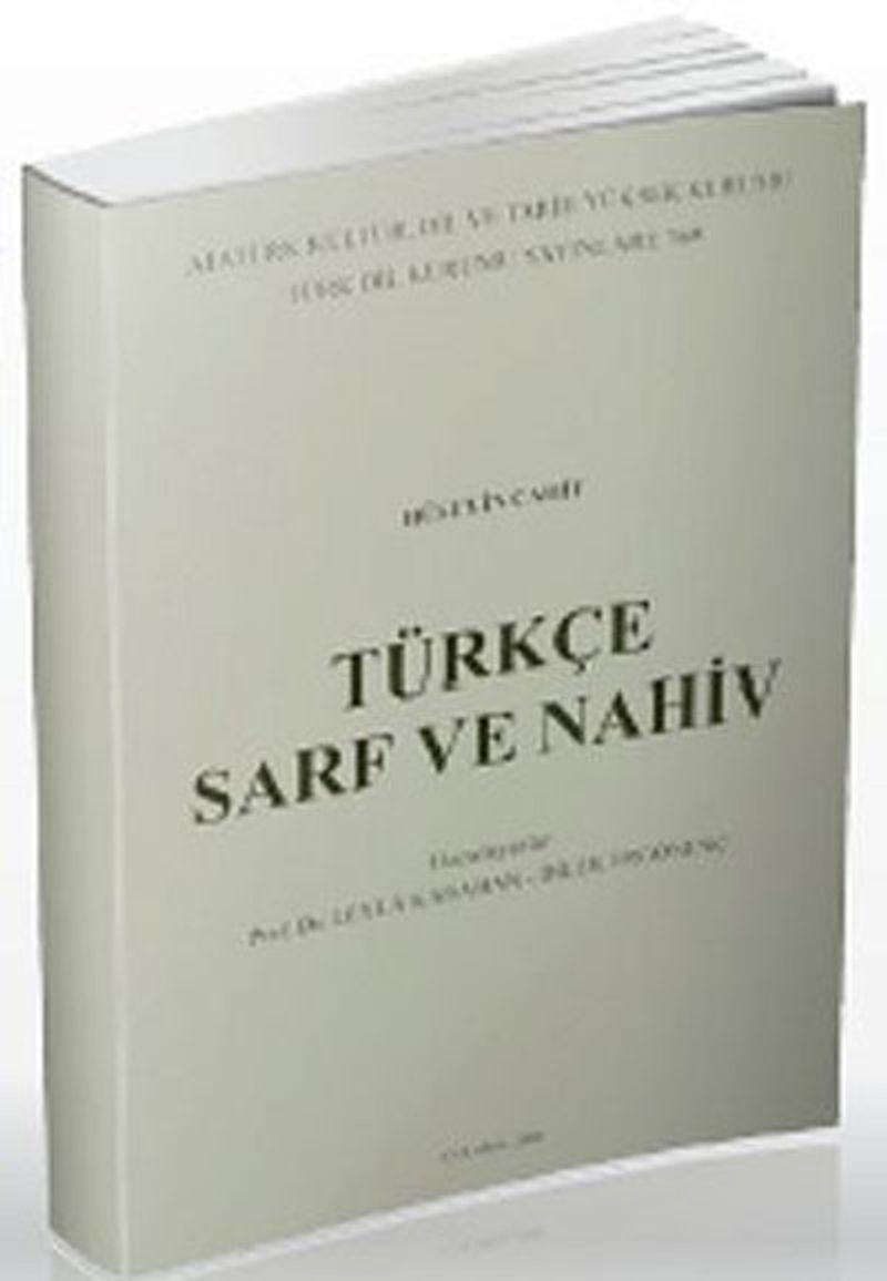 Türkçe Sarf ve Nahiv kitap kapağı
