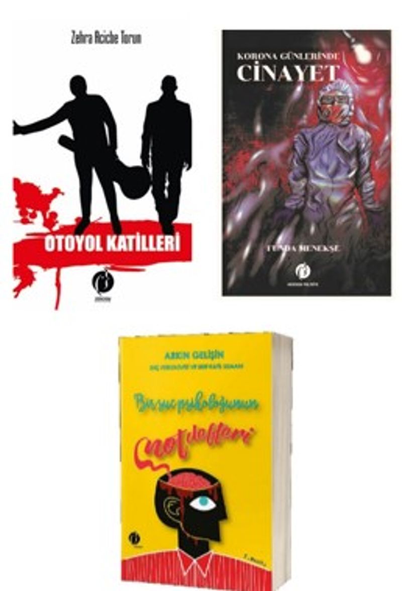 Otoyol Katilleri - Korona Günlerinde Cinayet - Bir Suç Psikoloğunun Not Defteri – (Polisiye Gerilim Seti 3 Kitap Takım) kitap kapağı