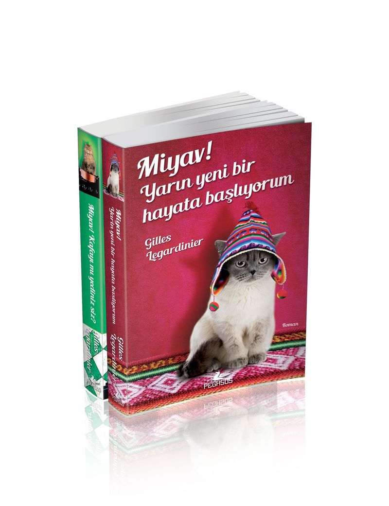Miyav! Yarın Yeni Bir Hayata Başlıyorum + Miyav! Kafayı mı Yediniz Siz? (2 Kitap Takım Set) kitap kapağı