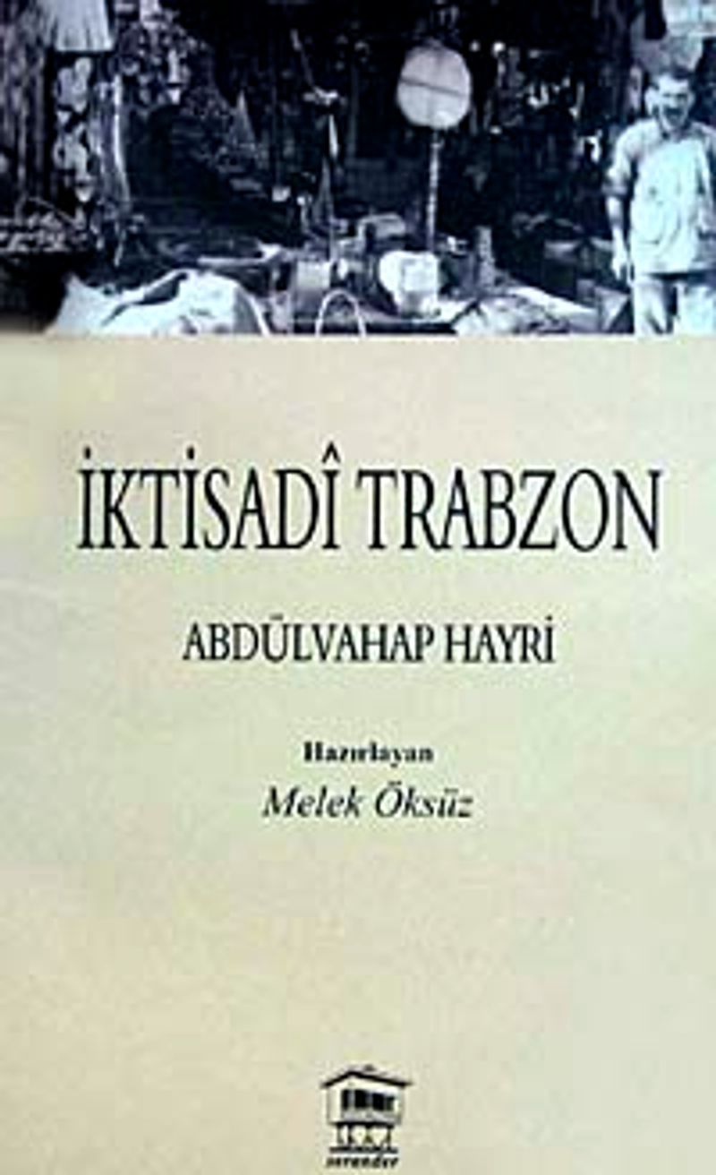 İktisadi Trabzon kitap kapağı