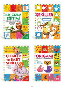 Sihirli Çizimler Seti (4 Kitap) kitap kapağı