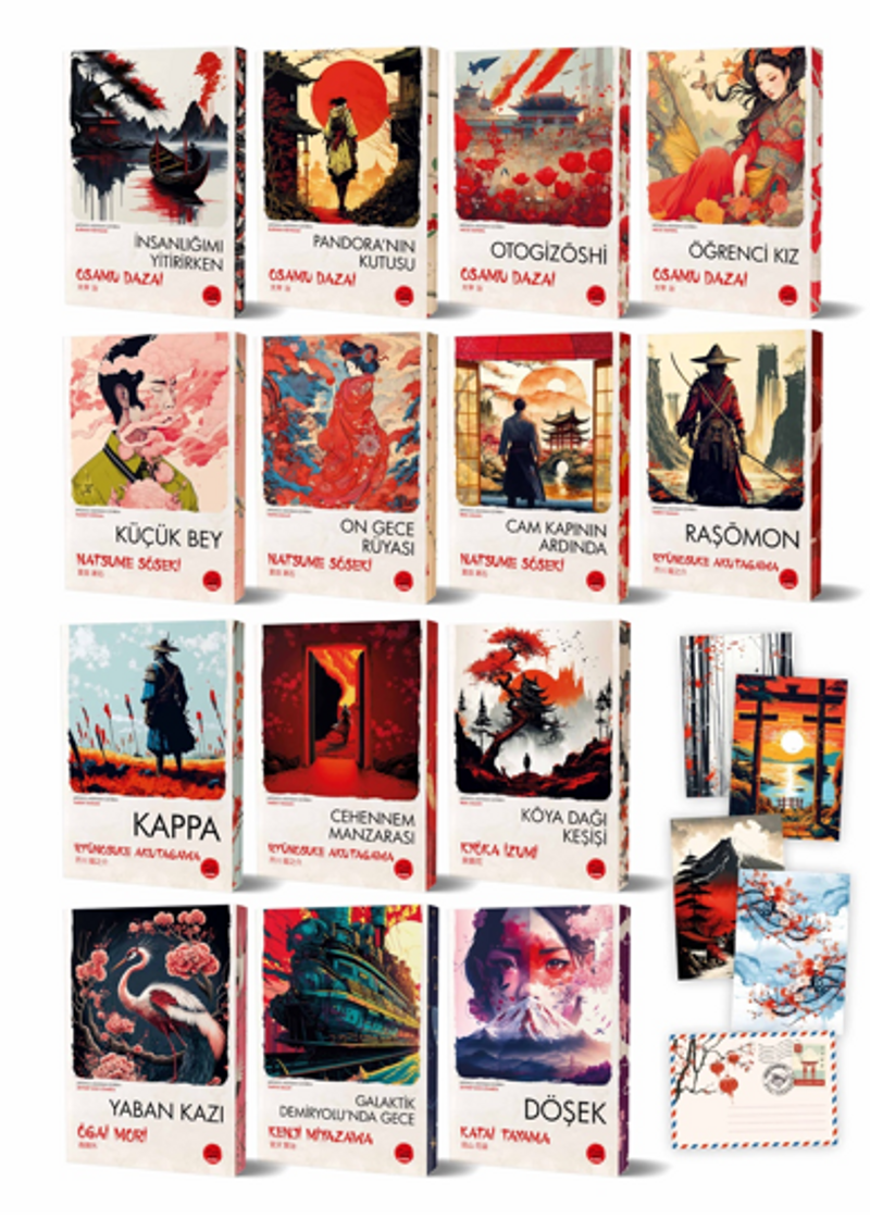 Japon Klasikleri Seti (14 Kitap Takım) kitap kapağı