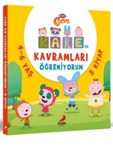 Kare ile Kavramları Öğreniyorum (5 kitap) kitap kapağı