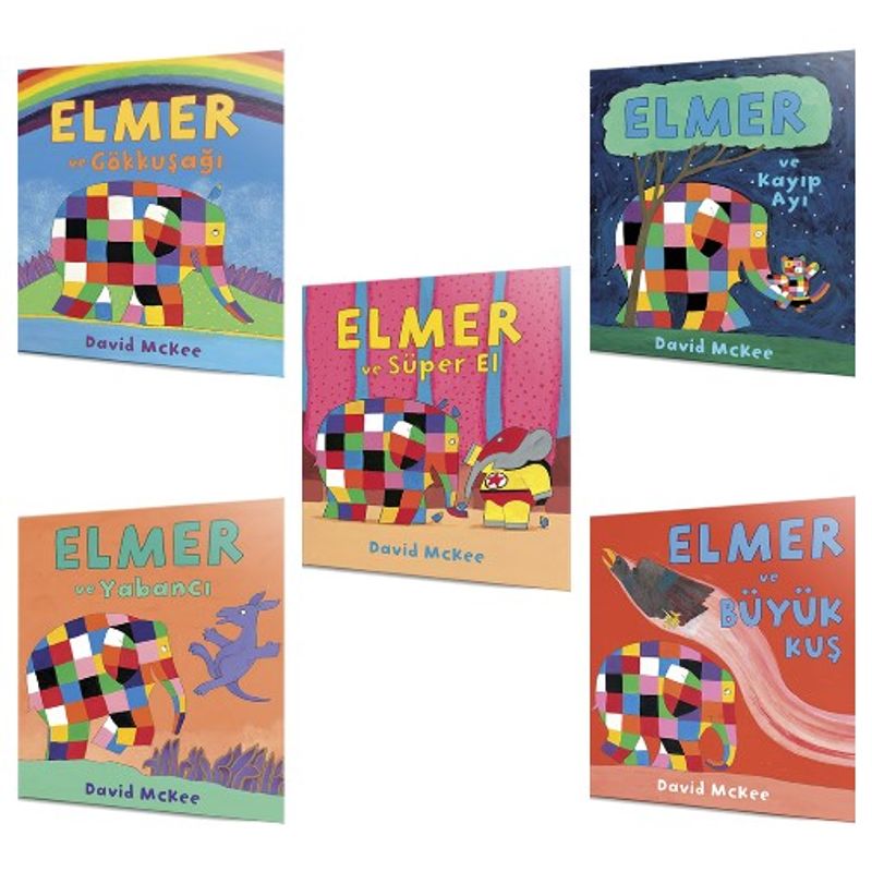 Elmer'ın Yeni Maceraları Seti (5 Kitap) kitap kapağı