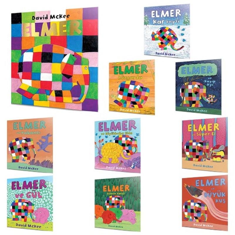 Elmer'ın Komik Dünyası Seti (10 Kitap) kitap kapağı