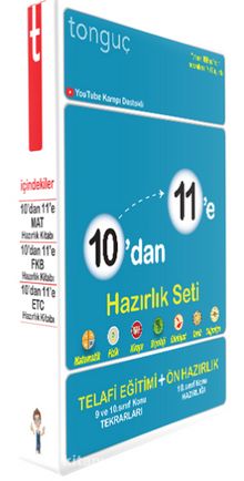 10'dan 11'e Hazırlık Seti kitap kapağı