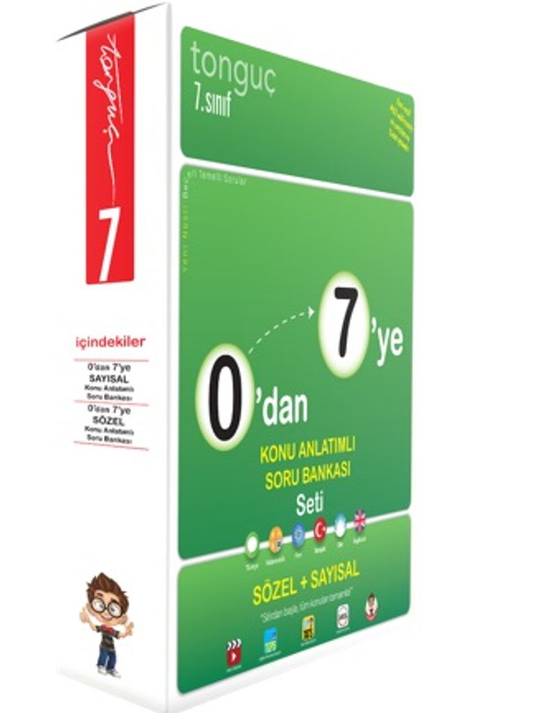 0'dan 7'ye Konu Anlatımlı Soru Bankası Seti kitap kapağı