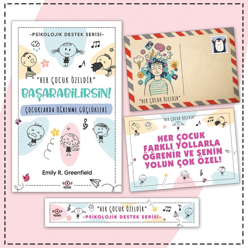 Çocuklarda Öğrenme Güçlükleri - Kartpostal ve Ayraç kitap kapağı