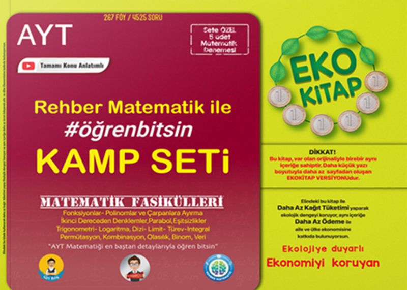AYT Matematik Fasikülleri Seti Eko kitap kapağı