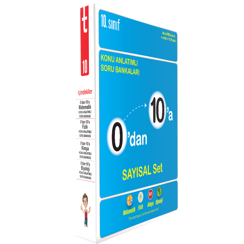0'dan 10'a Konu Anlatımlı Soru Bankası Sayısal Set kitap kapağı