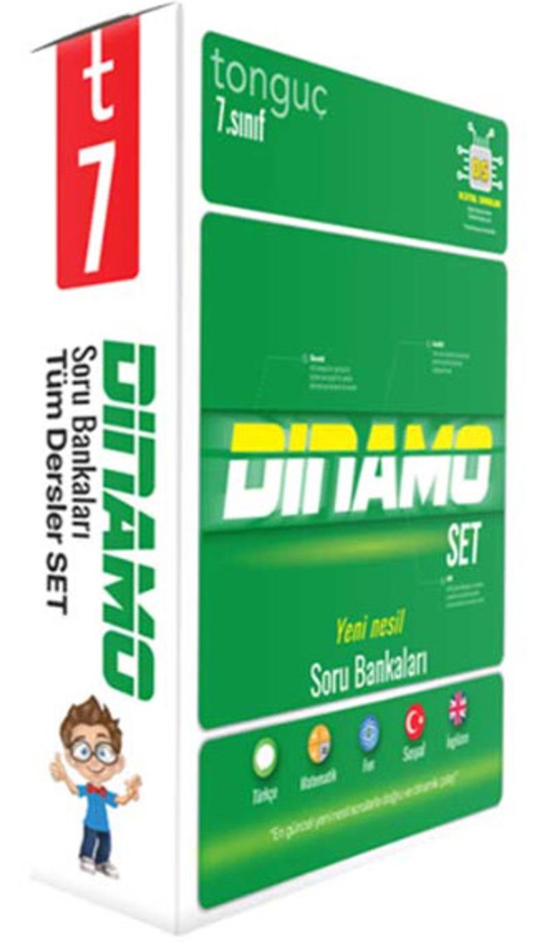 7. Sınıf Dinamo Tüm Dersler Soru Bankası Set kitap kapağı