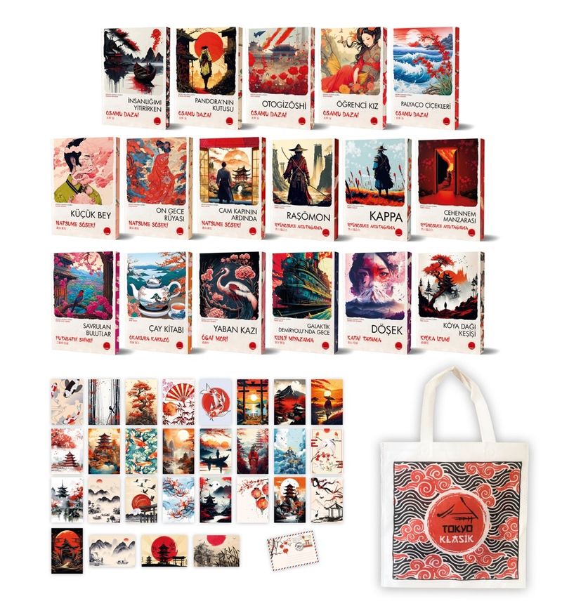 Japon Klasikleri Seti (17 Kitap Takım) kitap kapağı