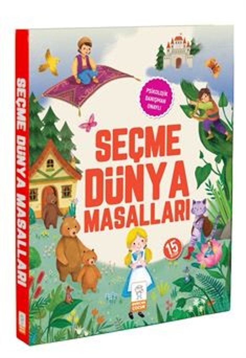 Seçme Dünya Masalları Resimli (15 Kitap Set) (5, 6, 7 Yaş ve Üstü) kitap kapağı