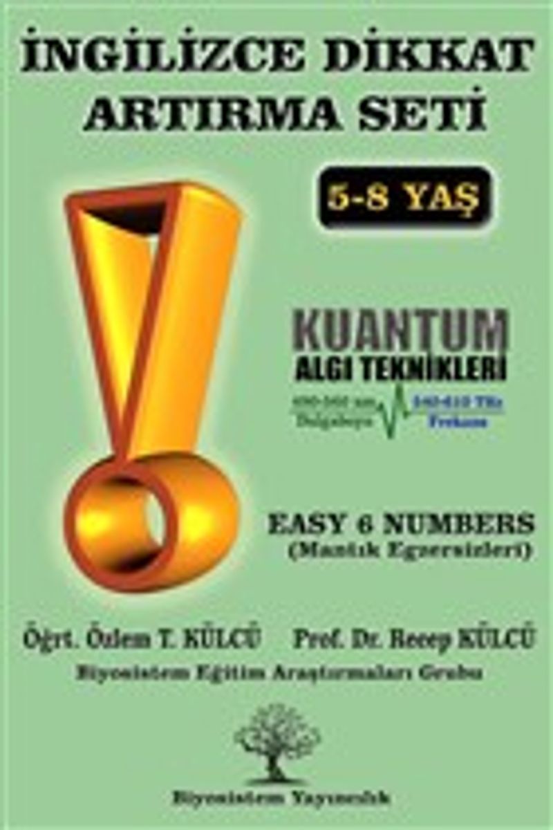 İngilizce Dikkat Artırma Seti 6. Kitap Easy 6 Numbers (Mantık Egzersizleri) kitap kapağı