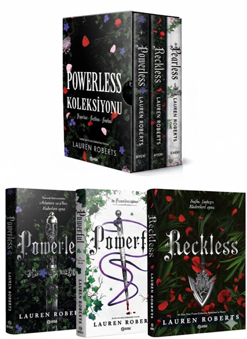 Powerless - Powerfull - Reckless 3 Kitap Set (Ciltli) kitap kapağı