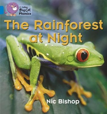 Collins Big Cat Phonics - The Rainforest at Night Band 04 - Blue kitap kapağı