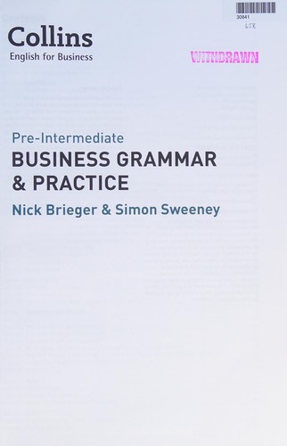 Business Grammar Practice Pre-Intermediate kitap kapağı