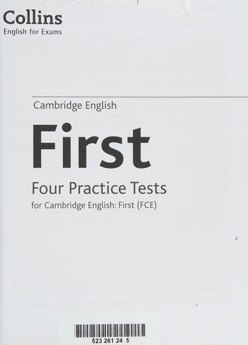 Cambridge English First (FCE) +MP3 CD (Four practice tests) kitap kapağı