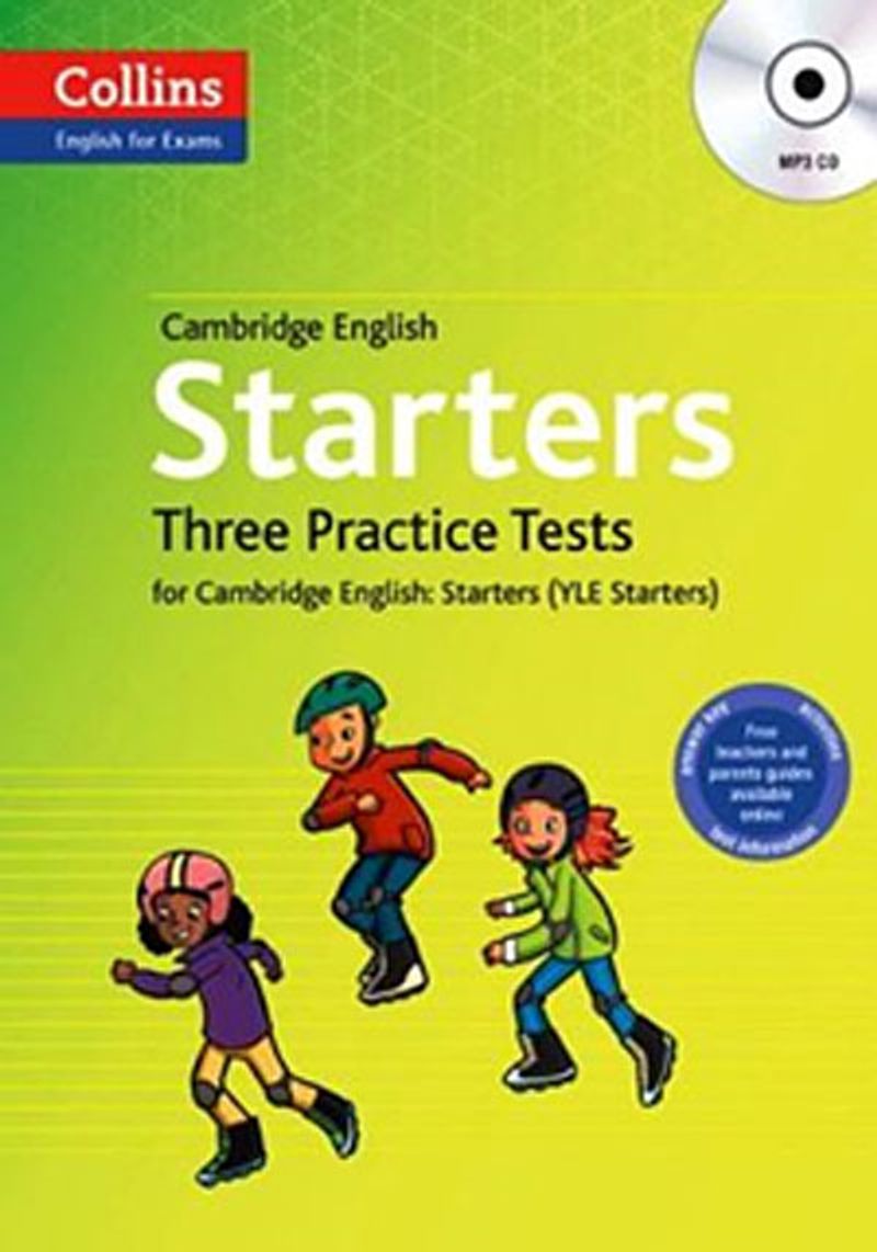 Cambridge English Starters + MP3 CD Three Practice Tests kitap kapağı