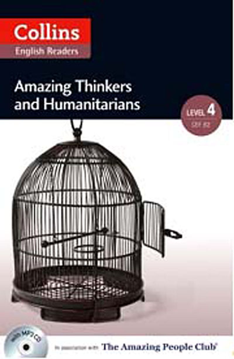 Collins English Readers Amazing Thinkers and Humanitarians +CD (A.People Readers 4) B2 kitap kapağı