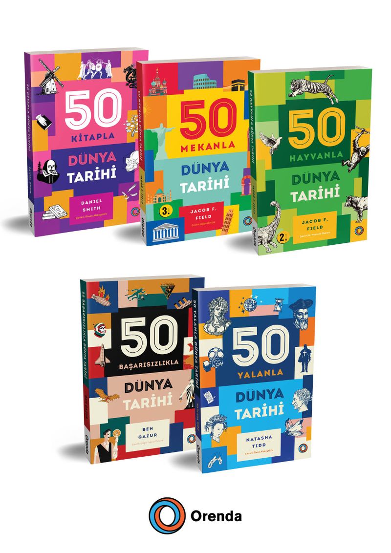 50 Dünya Tarihi Seti (5 Kitap) kitap kapağı