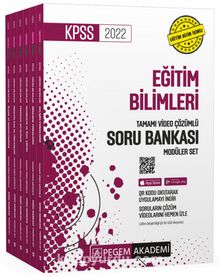 2022 KPSS Eğitim Bilimleri Tamamı Video Çözümlü Soru Bankası Modüler Seti - 6 Kitap kitap kapağı