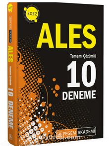 2022 ALES Tamamı Çözümlü 10 Deneme kitap kapağı
