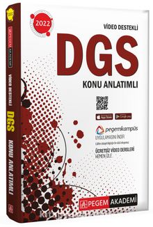 2022 DGS Video Destekli Konu Anlatımlı kitap kapağı