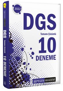 2022 DGS Tamamı Çözümlü 10 Deneme (Fasikül) kitap kapağı