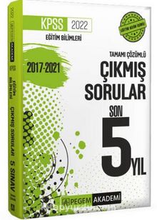 2022 KPSS Eğitim Bilimleri Çıkmış Sorular Son 5 Sınav kitap kapağı