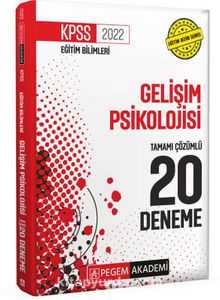 2022 KPSS Eğitim Bilimleri Gelişim Psikolojisi 20 Deneme kitap kapağı