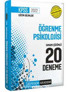 2022 KPSS Eğitim Bilimleri Öğrenme Psikolojisi Tamamı Çözümlü 20 Deneme kitap kapağı