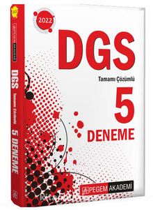 2022 DGS Tamamı Çözümlü 5 Deneme kitap kapağı