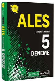 2022 ALES Tamamı Çözümlü 5 Deneme kitap kapağı