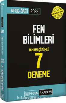 2022 ÖABT Fen Bilimleri Tamamı Çözümlü 7 Deneme kitap kapağı
