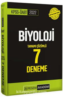 2022 KPSS ÖABT Biyoloji 7 Deneme kitap kapağı