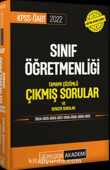 2022 KPSS ÖABT Sınıf Öğretmenliği Tamamı Çözümlü Çıkmış Sorular kitap kapağı
