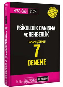 2022 KPSS ÖABT Psikolojik Danışma ve Rehberlik 7 Deneme kitap kapağı