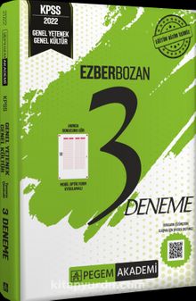 2022 KPSS Genel Kültür Genel Yetenek Ezberbozan 3 Deneme kitap kapağı