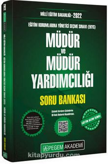 2022 Milli Eğitim Bakanlığı Eğitim Kurumlarına Yönetici Seçme Sınavı (EKYS) Müdür ve Müdür Yardımcılığı Soru Bankası kitap kapağı