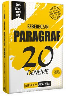 2022 KPSS ALES DGS Ezberbozab Paragraf 20 Deneme kitap kapağı