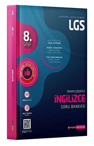 LGS İngilizce Tamamı Çözümlü Soru Bankası kitap kapağı