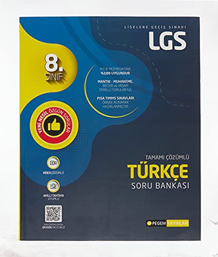 LGS Türkçe Tamamı Çözümlü Soru Bankası kitap kapağı
